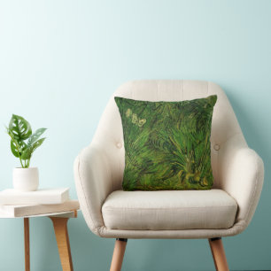 Two White Butterflies by Vincent van Gogh Cushion