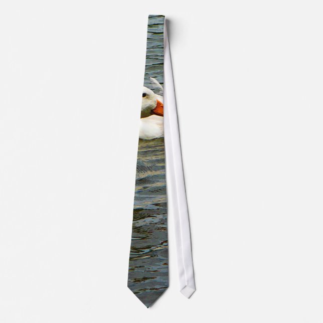 Two White Ducks Tie (Front)