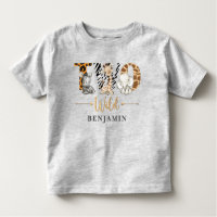 Two Wild 2nd Birthday Jungle Baby T-Shirt