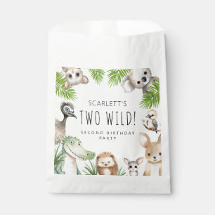Two Wild! Aussie Animal Birthday Party Favour Bag