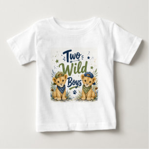 Two Wild Boys Birthday Bash Baby T-Shirt