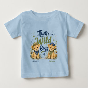 Two Wild Boys Birthday Bash Baby T-Shirt