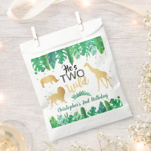Two Wild Boys Second Birthday Party Favour Bag