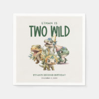 Two Wild Cute Dinosaur 2nd Birthday Party