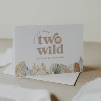 Two Wild Lion Birthday Thank You Card