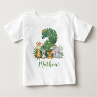 Two Wild One 2nd Birthday Jungle Safari T-shirt