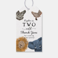 Two Wild Safari Animals Birthday Party