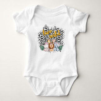 Two Wild Safari Jungle Theme 2nd Birthday Baby Bodysuit
