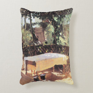 Two Wine Glasses by John Singer Sargent Decorative Cushion