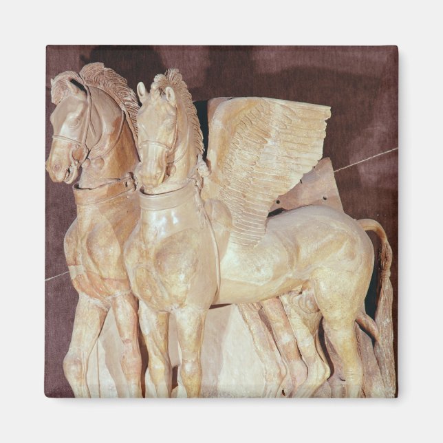 Two winged horses from the pediment of a magnet (Front)
