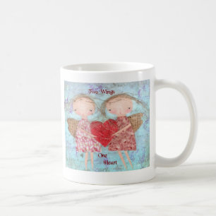 Two Wings One Heart Coffee Mug