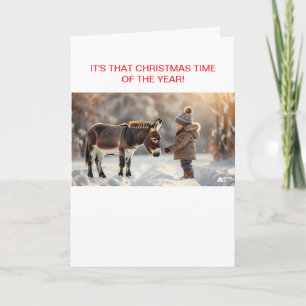 TWO WINTER FRIENDS AT CHRISTMAS INVITATION