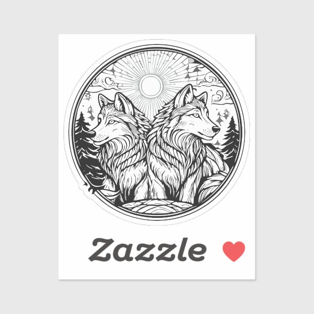 Two wolves (Sheet)