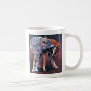 Two Wolves 2001 Coffee Mug