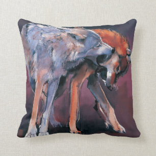 Two Wolves 2001 Cushion