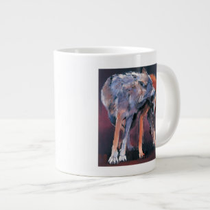 Two Wolves 2001 Large Coffee Mug