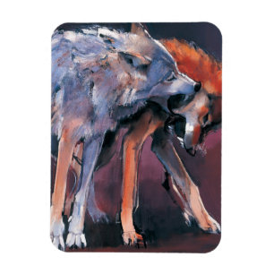 Two Wolves 2001 Magnet