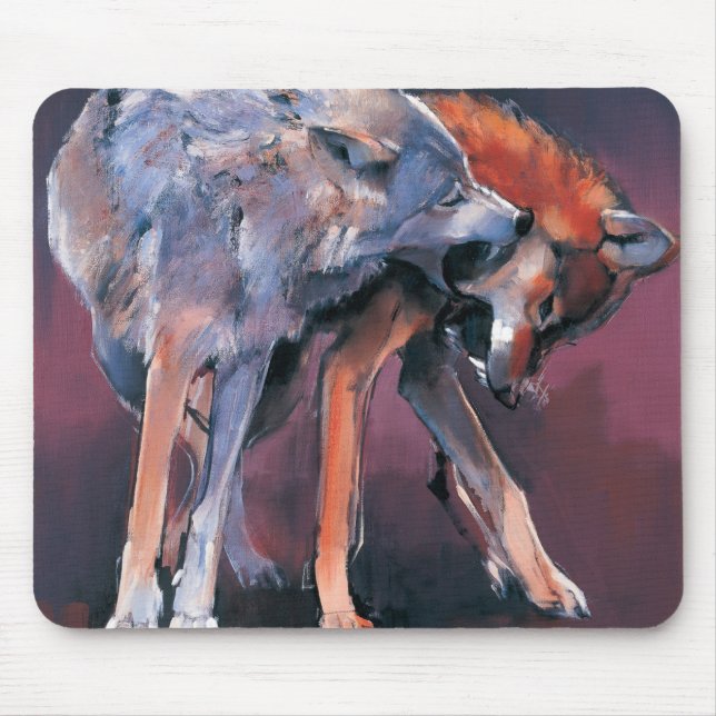 Two Wolves 2001 Mouse Pad (Front)