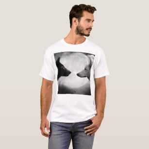 Two wolves facing each other T-Shirt