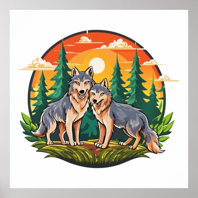 Two wolves poster (Front)