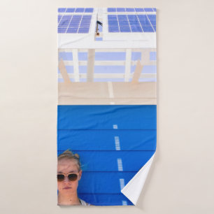 Two woman taking selfie photography bath towel
