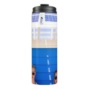 Two woman taking selfie photography thermal tumbler