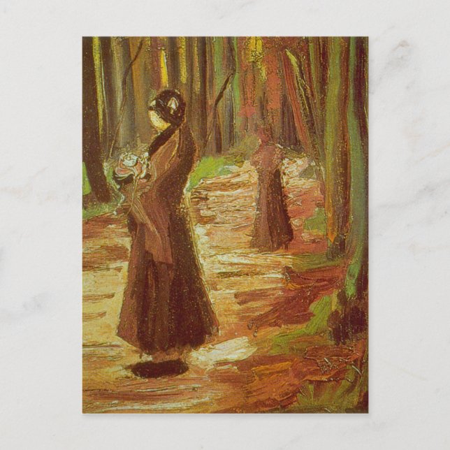 Two Women by Vincent van Gogh Postcard (Front)