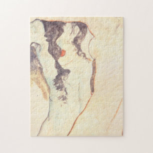Two Women Embracing Egon Schiele Jigsaw Puzzle
