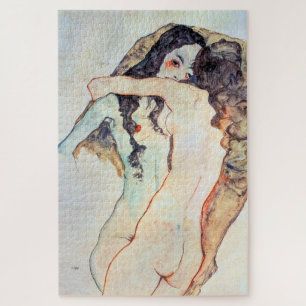 Two Women Embracing   Egon Schiele   Jigsaw Puzzle