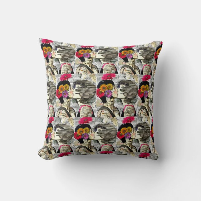 Two Women in Love | Pride Kiss Cushion (Front)