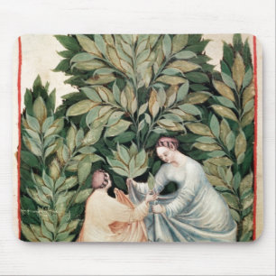 Two women picking sage, from 'Tacuinum Mouse Pad