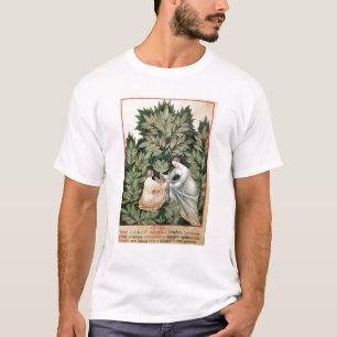 Two women picking sage, from 'Tacuinum T-Shirt