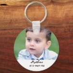 Two years old photo memory 2nd birthday favour key ring<br><div class="desc">Celebrate your child's milestone with our "Two Years Old Photo Memory 2nd Birthday Favour Keychain". This adorable keychain features a customisable photo of your little one, making it a cherished keepsake for family and friends. Perfect as a party favour, this keychain is a practical and heartwarming reminder of your child's...</div>