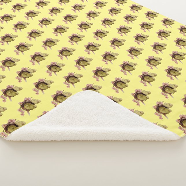  two yellow chicks, Easter Sherpa Blanket (3/4)