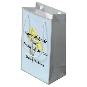 Two Yellow Irises and Buds Wedding Products Small Gift Bag