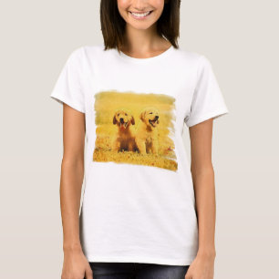 Two yellow labrador retriever puppies T-Shirt