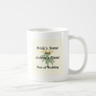Two Yellow Lady Slipper Orchids Wedding Products Coffee Mug