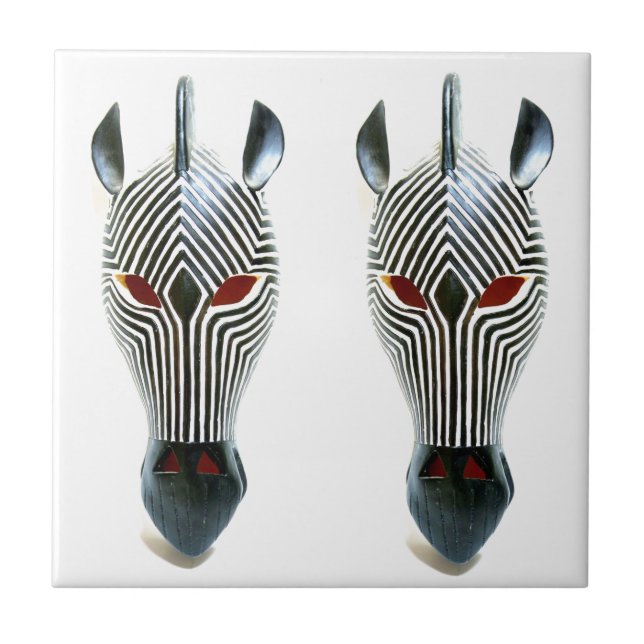 two zebra mask tile (Front)