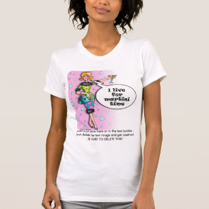 Twofer Tees - Polka Dot Martini Diva
