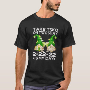 Twosday 2-22-22 Party With Funny Drinking Margarit T-Shirt