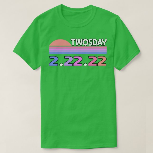 Twosday Tuesday 22222 Twosday teachers Twosday Gif T-Shirt (Design Front)