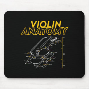 Twoset Violin Violin Anatomy Drawing Diagram Limit Mouse Pad