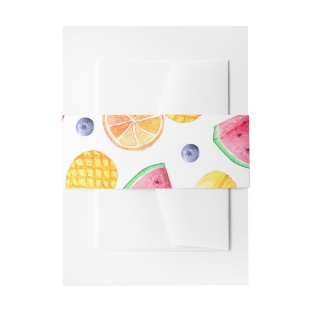 Twotti Fruitti Belly Band Invitation Belly Band (Front Example)