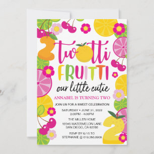 Twotti Fruitti Birthday Invitation