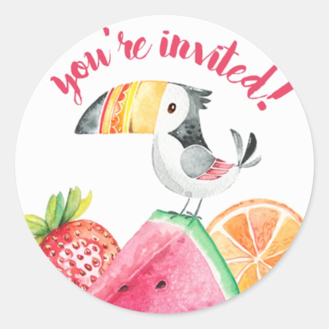 Twotti Fruitti Sticker Label (Front)