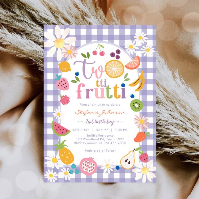 Twotti Frutti 2nd Birthday Invitation (Creator Uploaded)