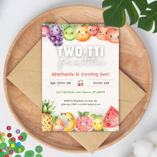Twotti Frutti 2nd Birthday Invitation