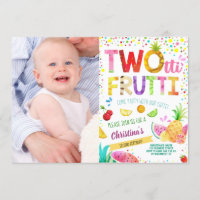 Twotti Frutti 2nd Girl Birthday Custom Photo