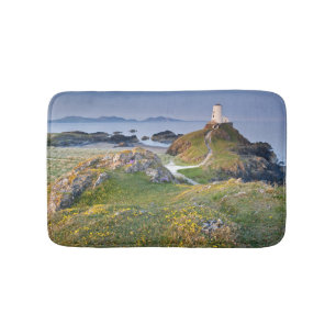 Twr Mawr Lighthouse On Llanddwyn Island Bath Mat