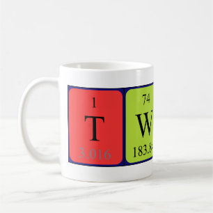 Twyla periodic table name mug